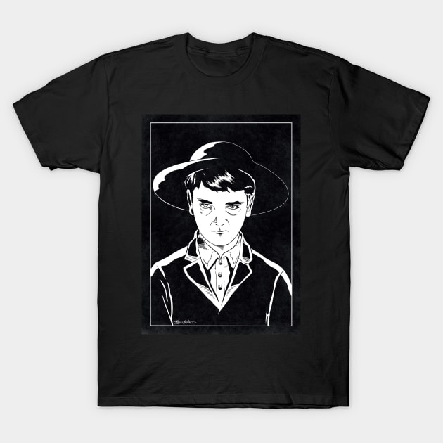 ISAAC CHRONER - Children of the Corn (Black and White) T-Shirt by Famous Weirdos